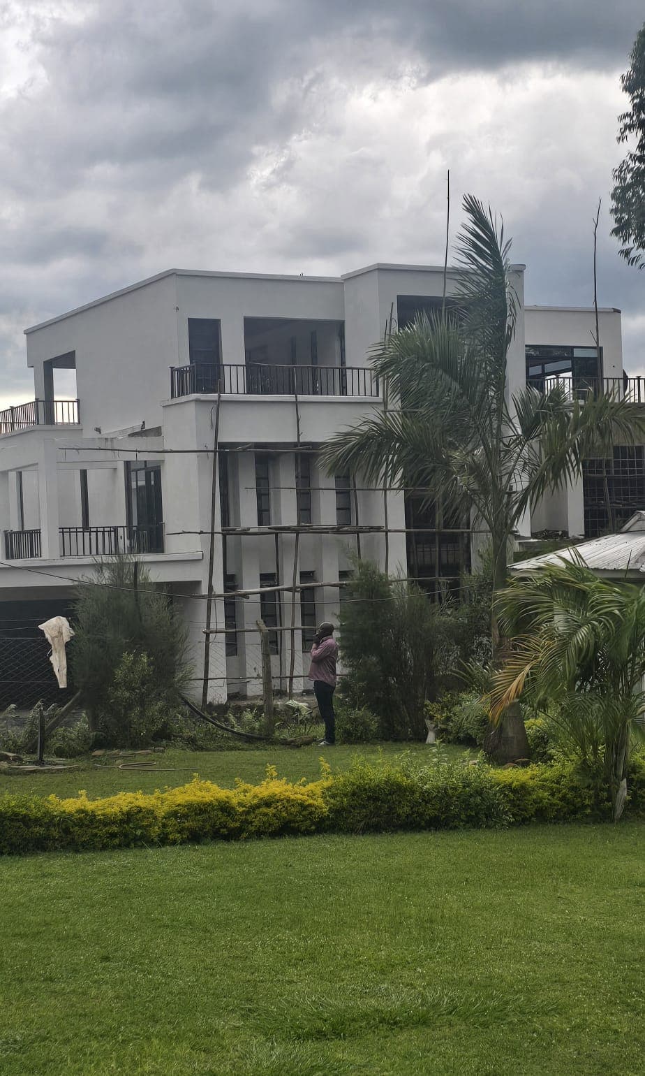 The built Mumias home nearing completion, closely matching the original 3D design